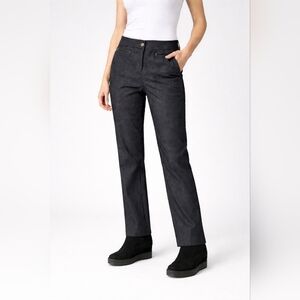 Marie Claire Women’s Charcoal Gray Straight-Leg Pants Size 7 Work Office Carrer